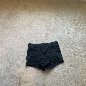 Black stretchy  jean shorts